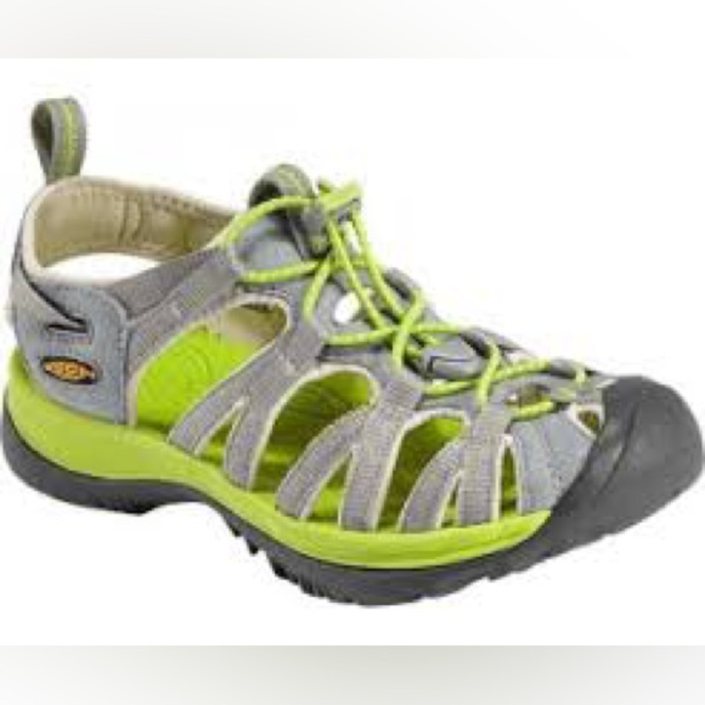 Keen whisper sandals in medium grey/peacock green size 7.5
